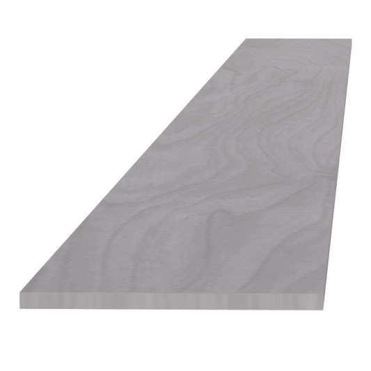 TK8-SWG Toe Kick Plate - Shaker Style - Washed Grey   96"W x 4-1/2"H x 1/4"D