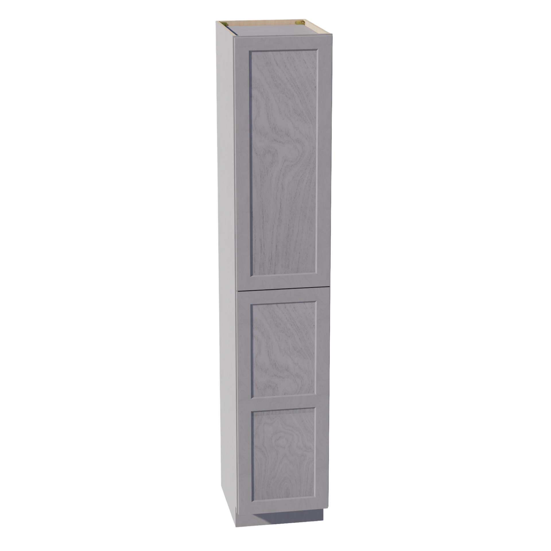 TP1896-SWG Tall Shelf Pantry Cabinet 2 Door & 6 Sheleves - Shaker Style - Washed Grey   18"W x 96"H x 24"D