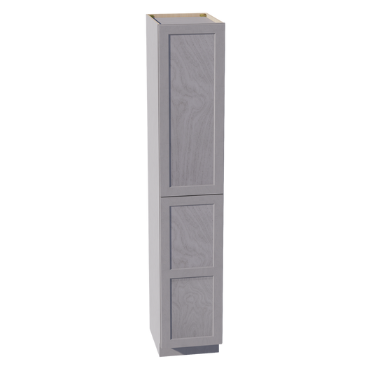 TP1896-SWG Tall Shelf Pantry Cabinet 2 Door & 6 Sheleves - Shaker Style - Washed Grey   18"W x 96"H x 24"D