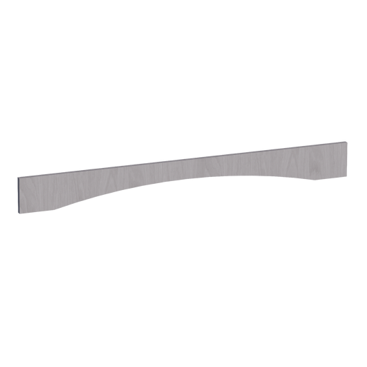 VAR54-SWG Arched Valance - Shaker Style - Washed Grey   54"W x 5-1/2"H x