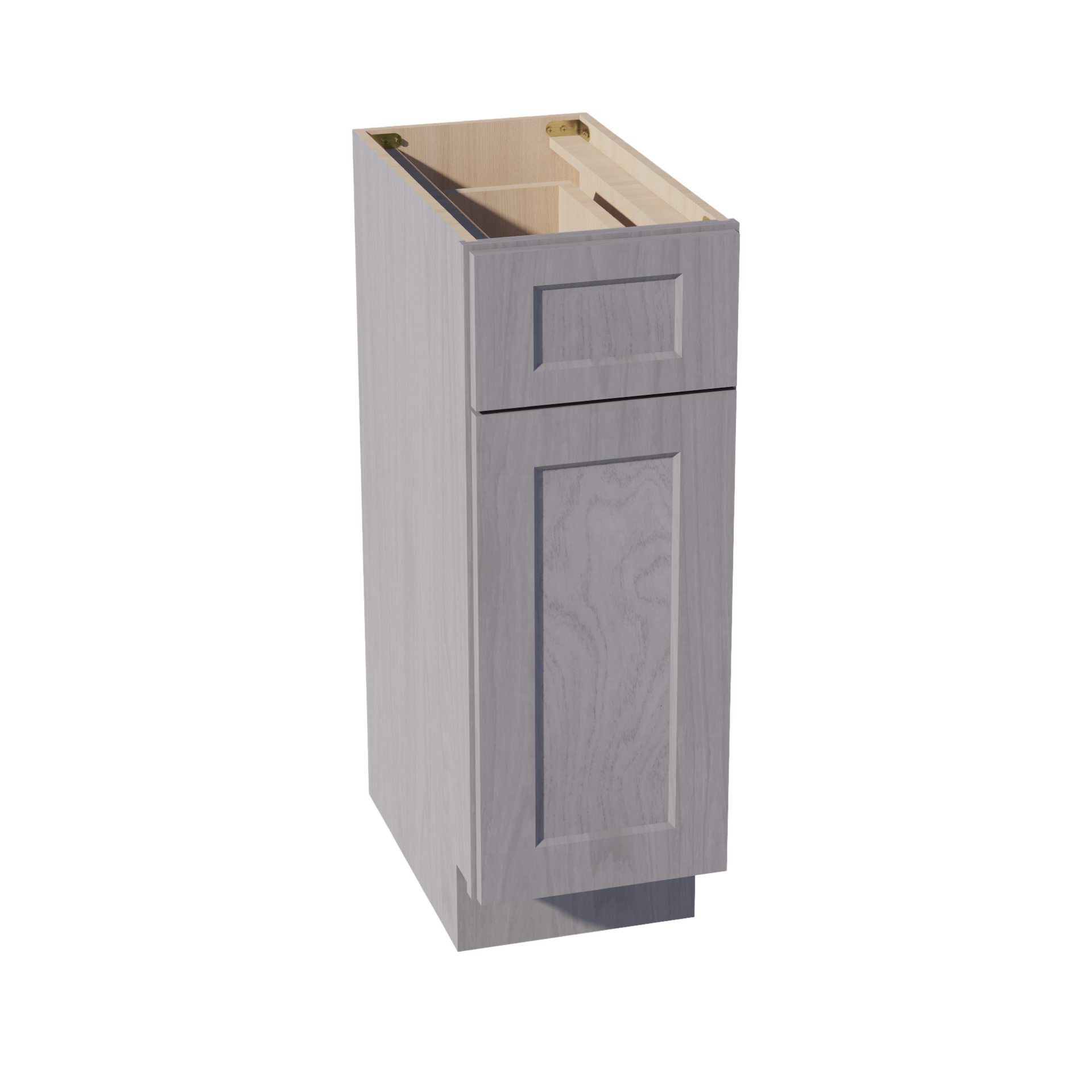 VB1221-SWG Vanity Base Cabinet 1 Door & 1 Drawer - Shaker Style - Washed Grey   12"W x 34-1/2"H x 21"D