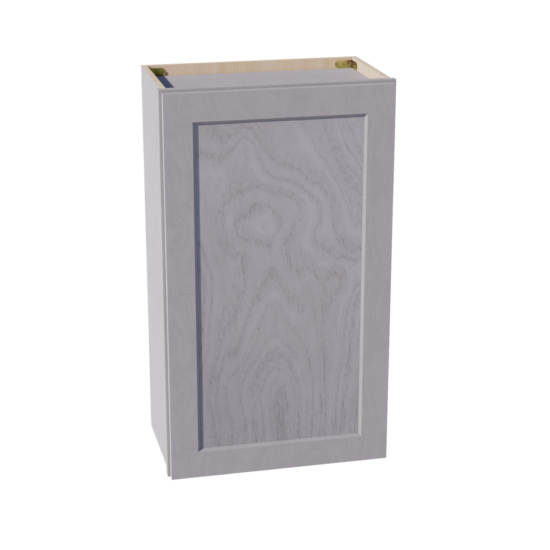 W2136-SWG Wall Cabinet 1 Door & 2 Shelves - Shaker Style - Washed Grey   21"W x 36"H x 12"D