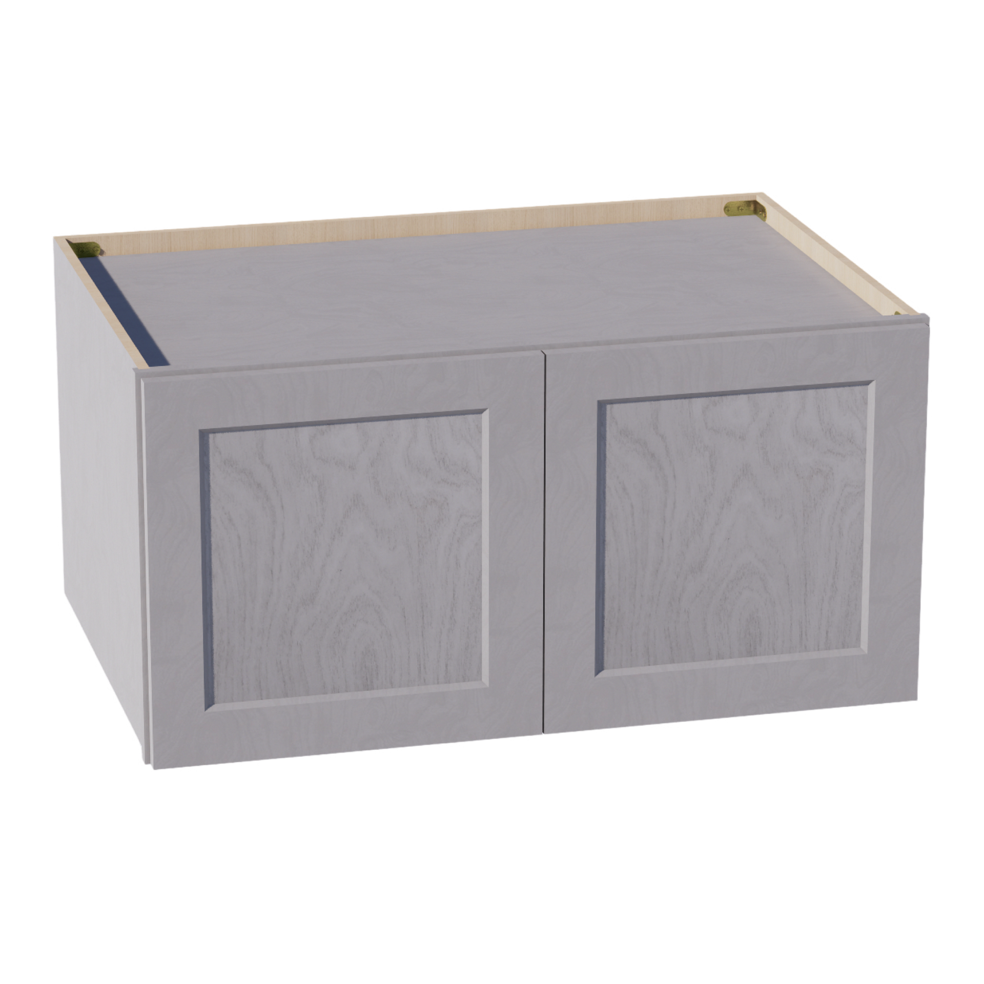 W361824-SWG Wall Cabinet 2 Doors & 2 Shelves - Shaker Style - Washed Grey   36"W x 18"H x 24"D
