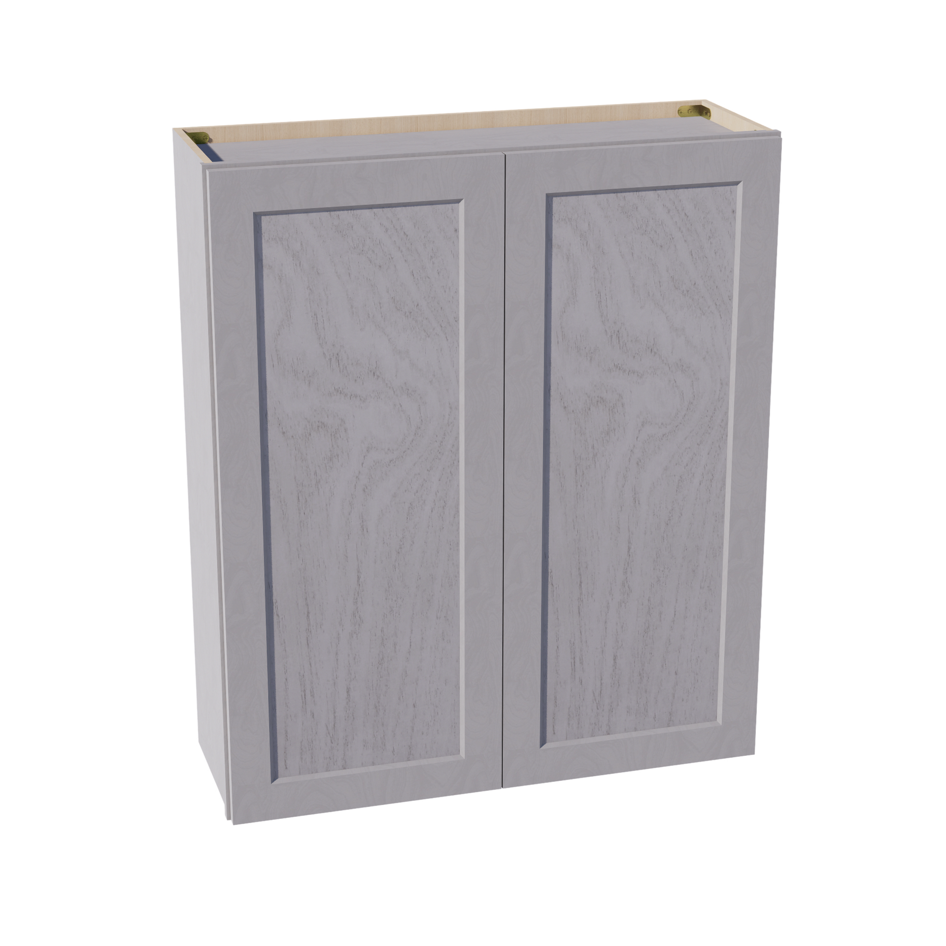 W3642-SWG Wall Cabinet 2 Doors & 2 Shelves - Shaker Style - Washed Grey   36"W x 42"H x 12"D