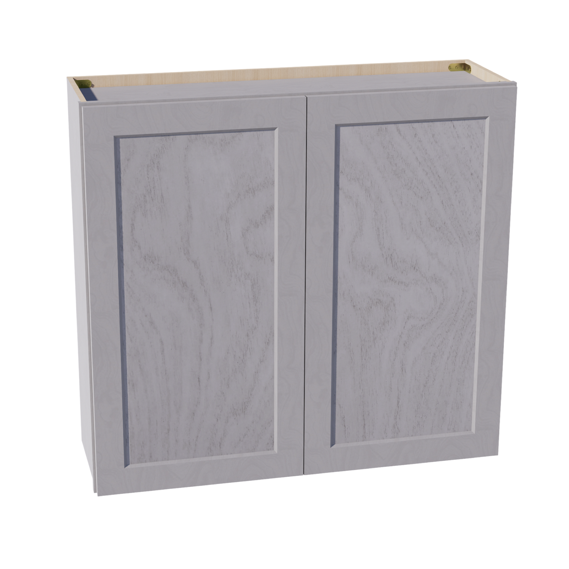 W3936-SWG Wall Cabinet 2 Doors & 2 Shelves - Shaker Style - Washed Grey   39"W x 36"H x 12"D