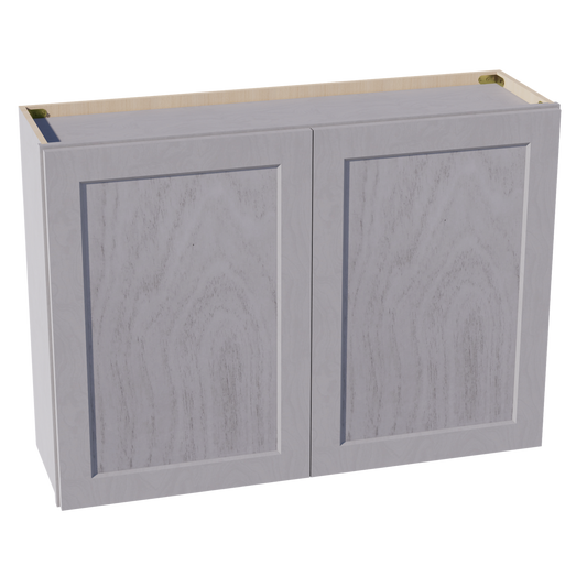 W4230-SWG Wall Cabinet 2 Doors & 2 Shelves - Shaker Style - Washed Grey   42"W x 30"H x 12"D