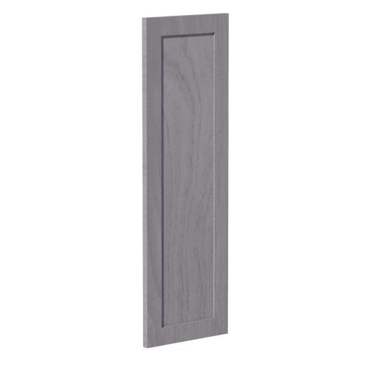 WPC2436-SWG Wall Corner Cabinet Pie Cut  1 Door & 2 Shelves  - Shaker Style - Washed Grey   11-1/2" X 11-1/2" x 36"H x 24"D