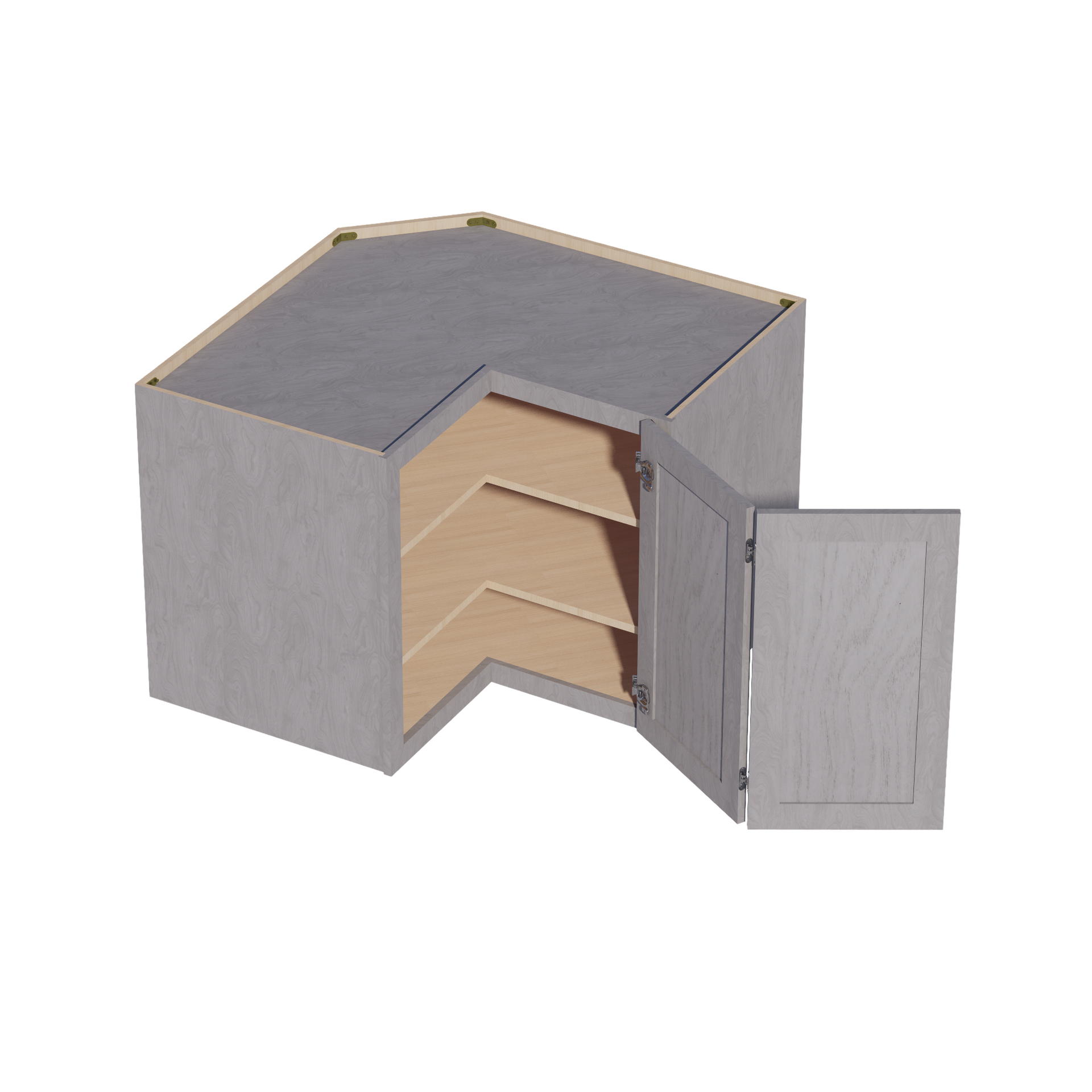 WP-W30-SWG Base Panel Wainscot  - Shaker Style - Washed Grey   11-1/2"W x 29-1/2"H x 3/4"D