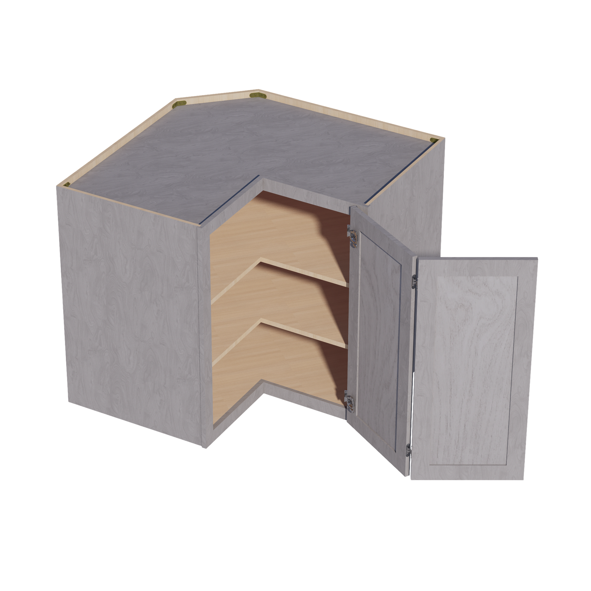 WP-W36-SWG Base Panel Wainscot  - Shaker Style - Washed Grey   11-1/2"W x 35-1/2"H x 3/4"D
