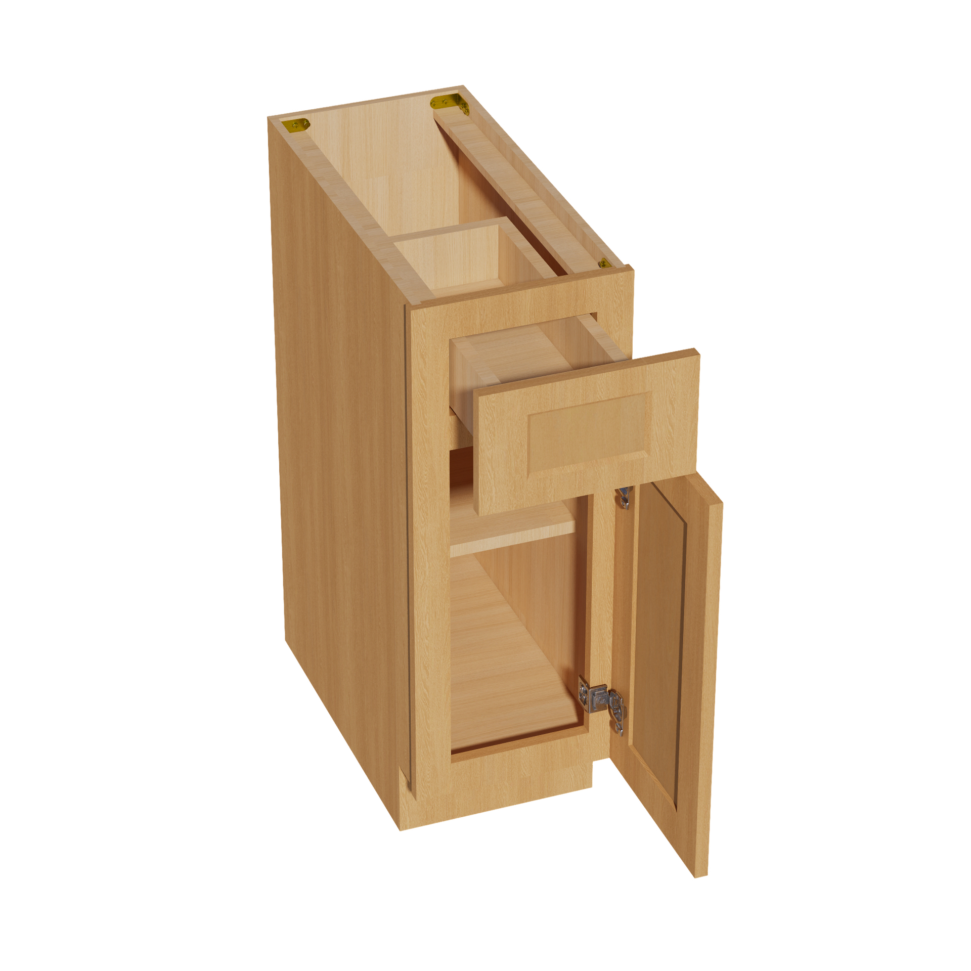 B12-ST  Base cabinet - Shaker Style - Timber   12"W x 34-1/2"H x 24"D