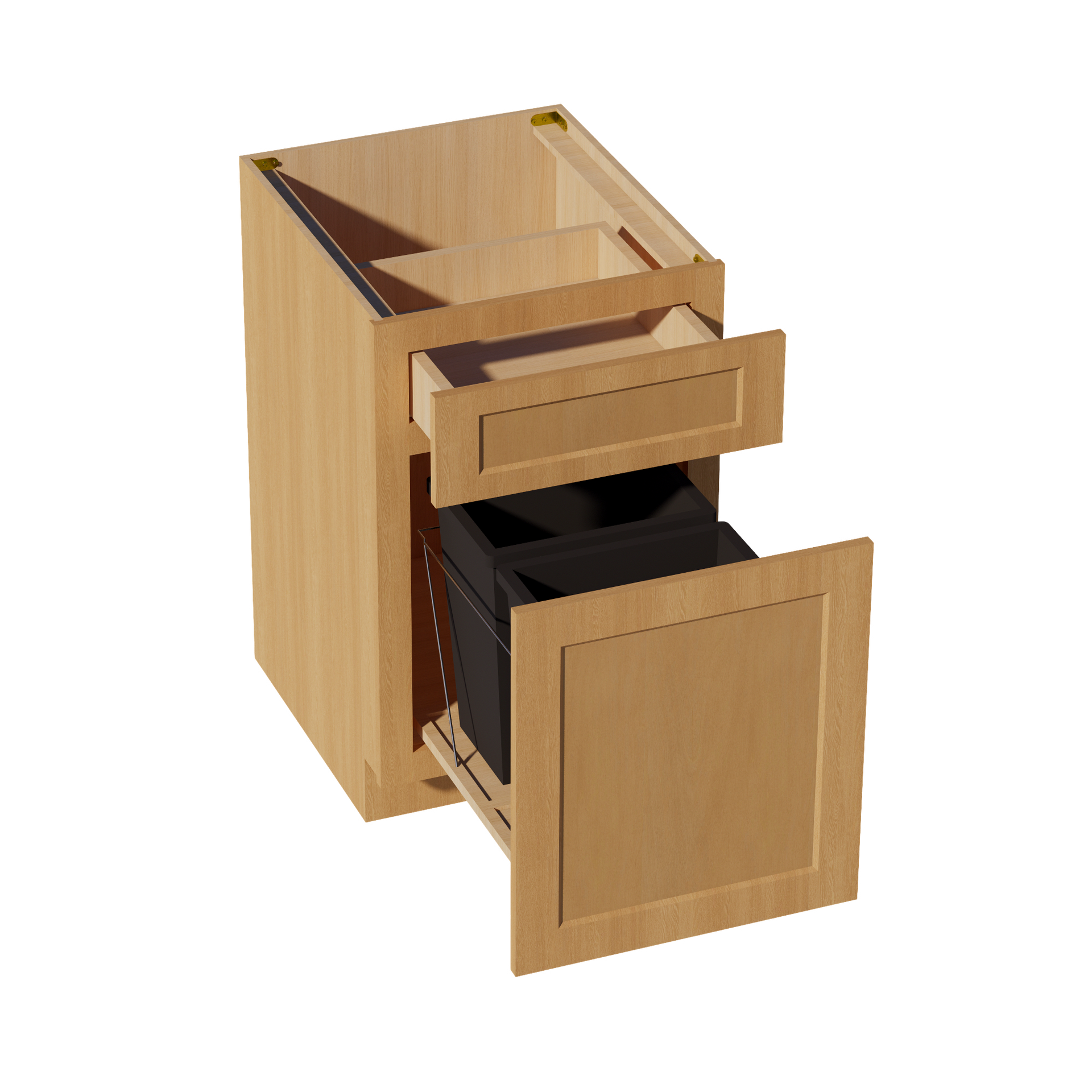 B18TR-ST  Base cabinet - Shaker Style - Timber   18"W x 34-1/2"H x 24"D