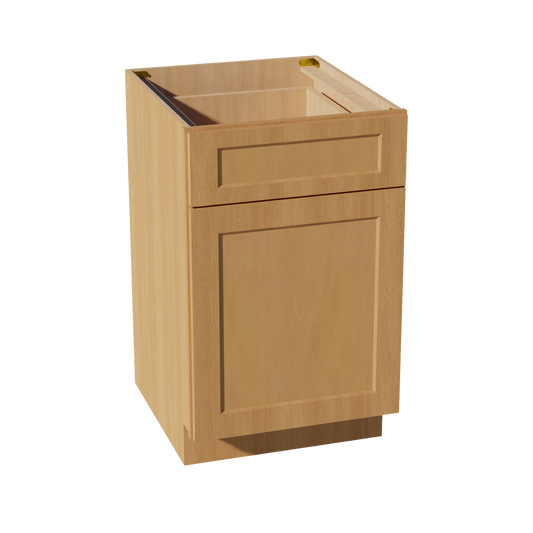 B21-ST  Base cabinet - Shaker Style - Timber   21"W x 34-1/2"H x 24"D
