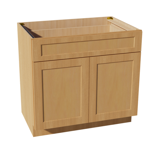 B36-ST  Base cabinet - Shaker Style - Timber   36"W x 34-1/2"H x 24"D