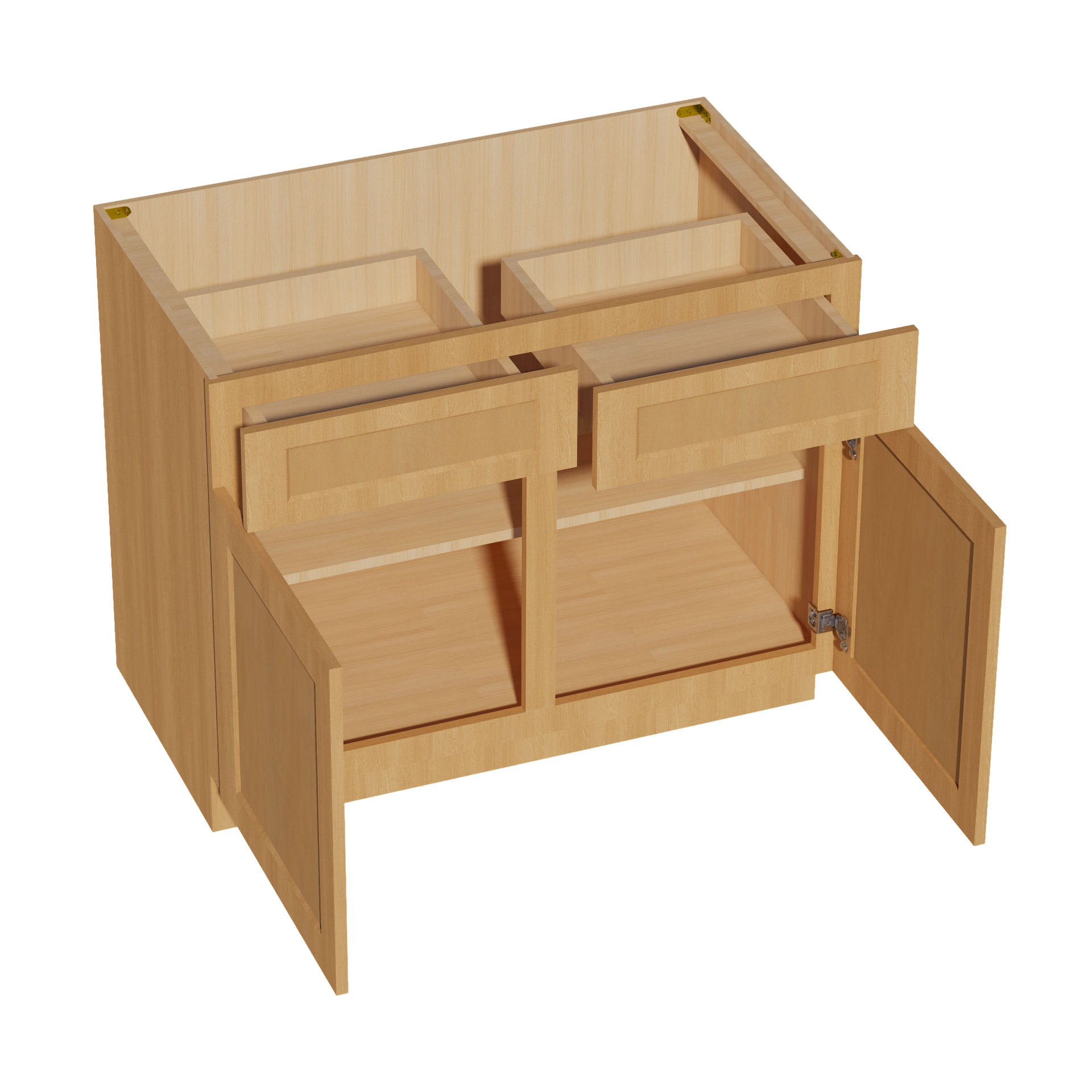 B42-ST  Base cabinet - Shaker Style - Timber   42"W x 34-1/2"H x 24"D