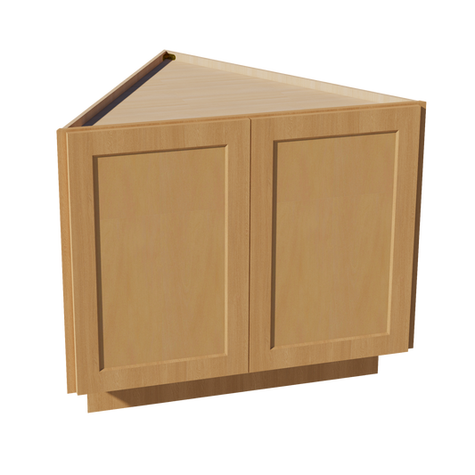 BEC24-ST  Base cabinet 2 Full Height Door Angle - Shaker Style - Timber   24"D x 34-1/2"H x 24"D