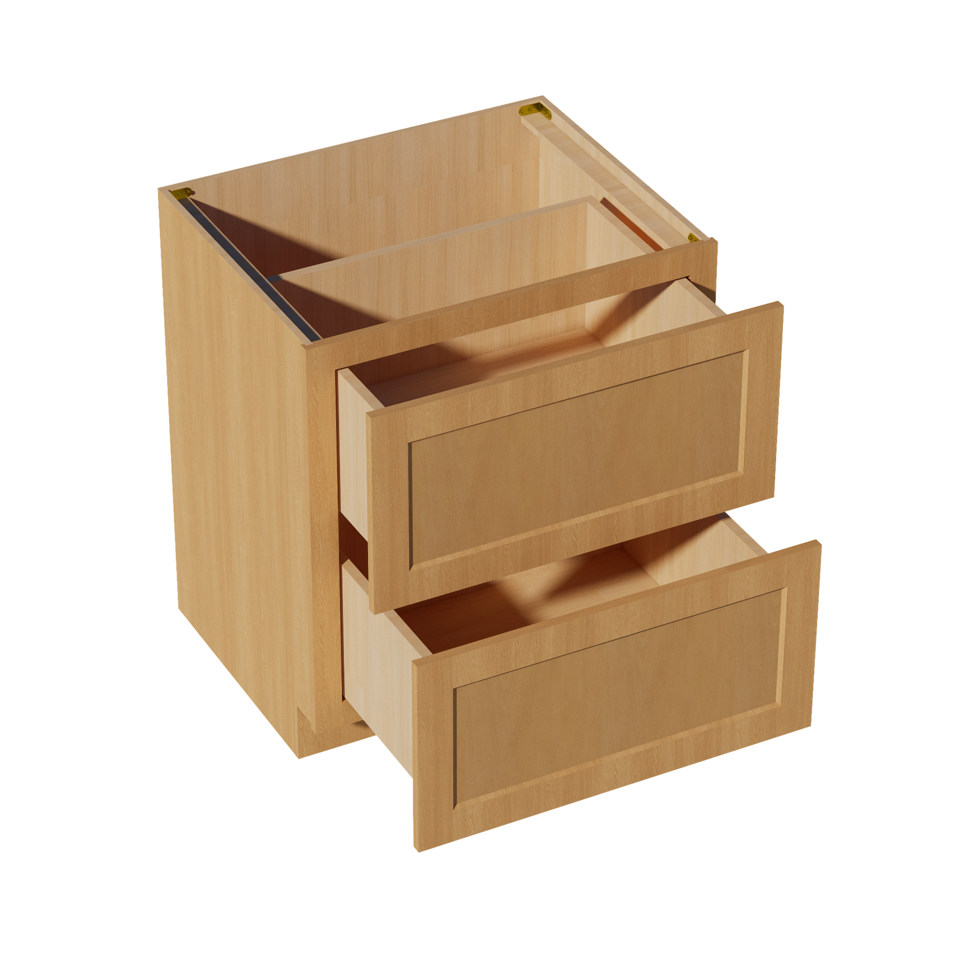 DB30-ST  Base Cabinet 3 Drawers - Shaker Style - Timber   30"W x 34-1/2"H x 24"D