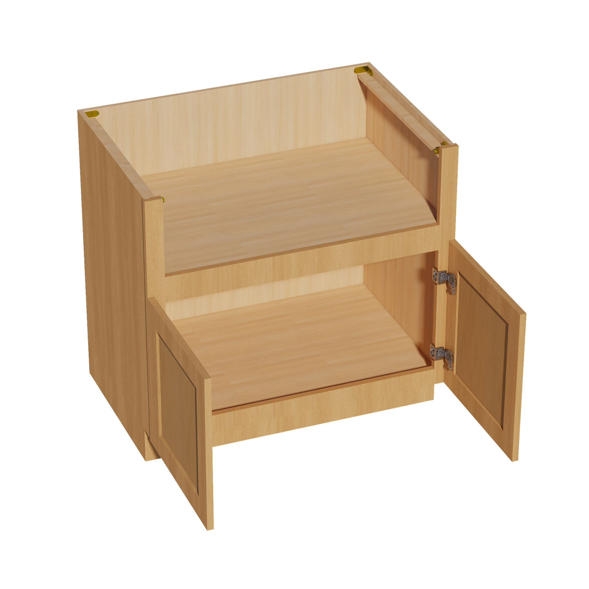 FS36-ST  Base Cabinet 2 Doors Farm House Sink Base  - Shaker Style - Timber   36"W x 34-1/2"H x 24"D