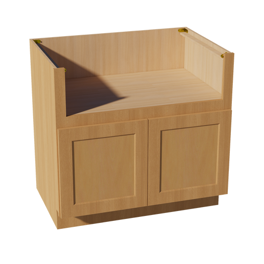 FS36-ST  Base Cabinet 2 Doors Farm House Sink Base  - Shaker Style - Timber   36"W x 34-1/2"H x 24"D