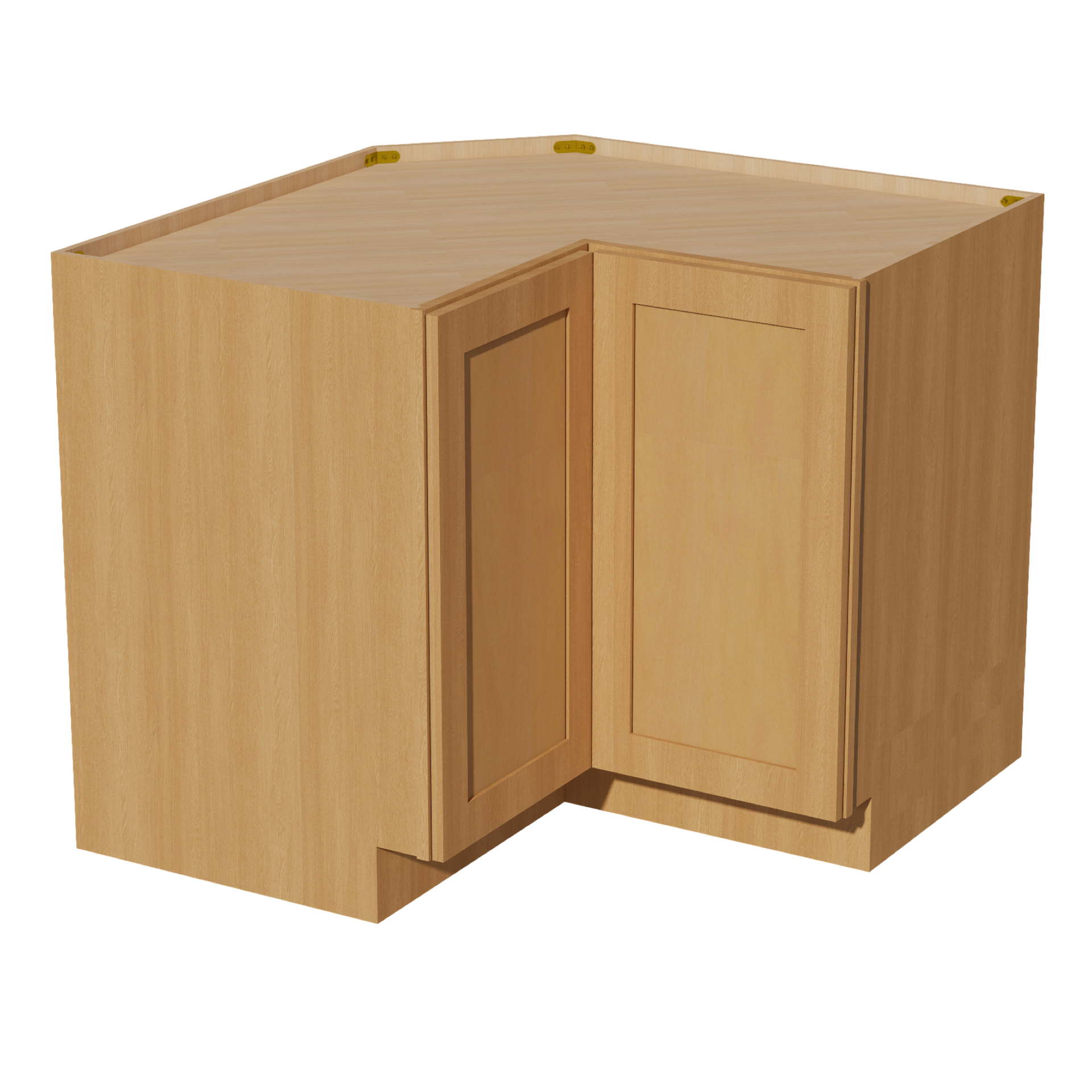 LSB36-ST  Base Cabinet 2 Door Corner Lazy Susan  - Shaker Style - Timber   18"x18"W x 34-1/2"H x 24"D