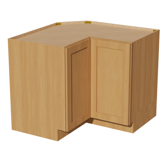 LSB36-ST  Base Cabinet 2 Door Corner Lazy Susan  - Shaker Style - Timber   18"x18"W x 34-1/2"H x 24"D