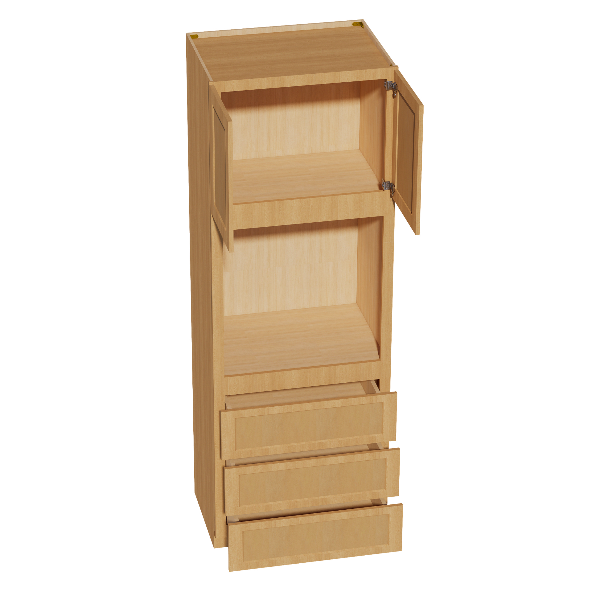 OC3396-ST  Tall Oven 2 Door & 3 Drawers Cabinet - Shaker Style - Timber   33"W x 96"H x 24"D