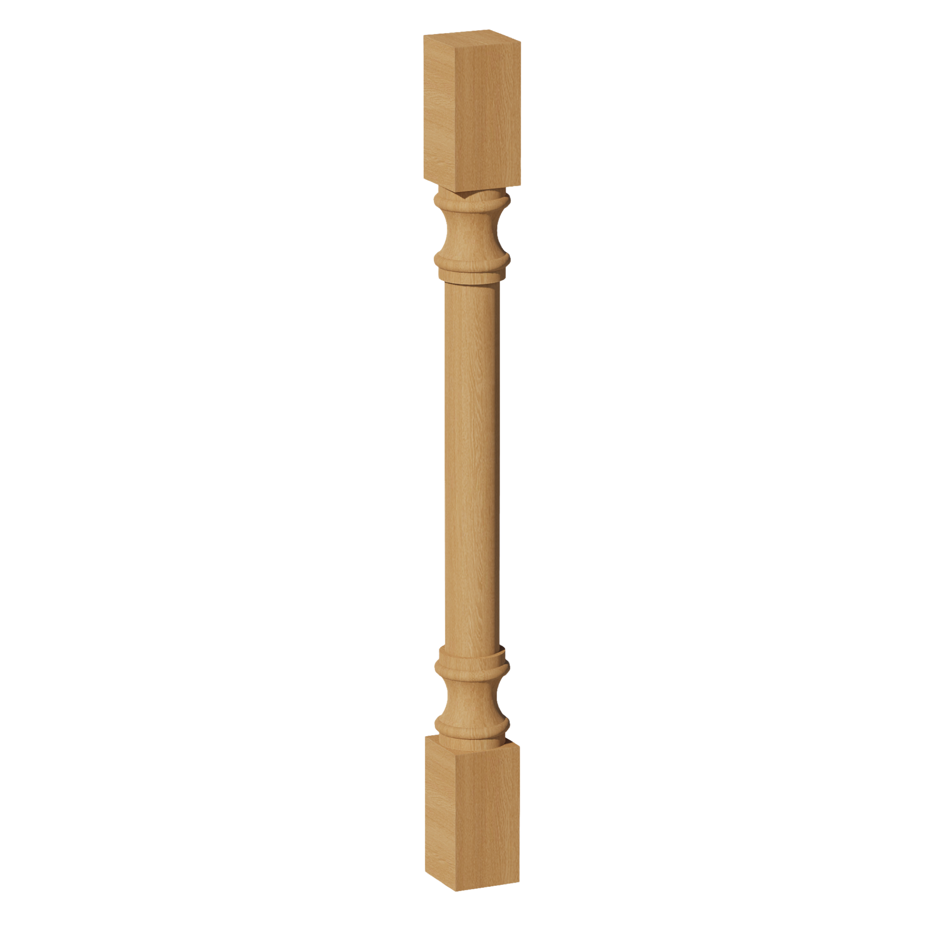 RP336-ST  Round Roman Pillar - Shaker Style - Timber   03"W x 36"H x 3"D