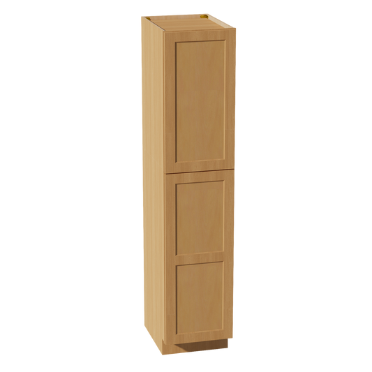TP1884-ST  Tall Shelf Pantry Cabinet 2 Door & 6 Sheleves - Shaker Style - Timber   18"W x 84"H x 24"D