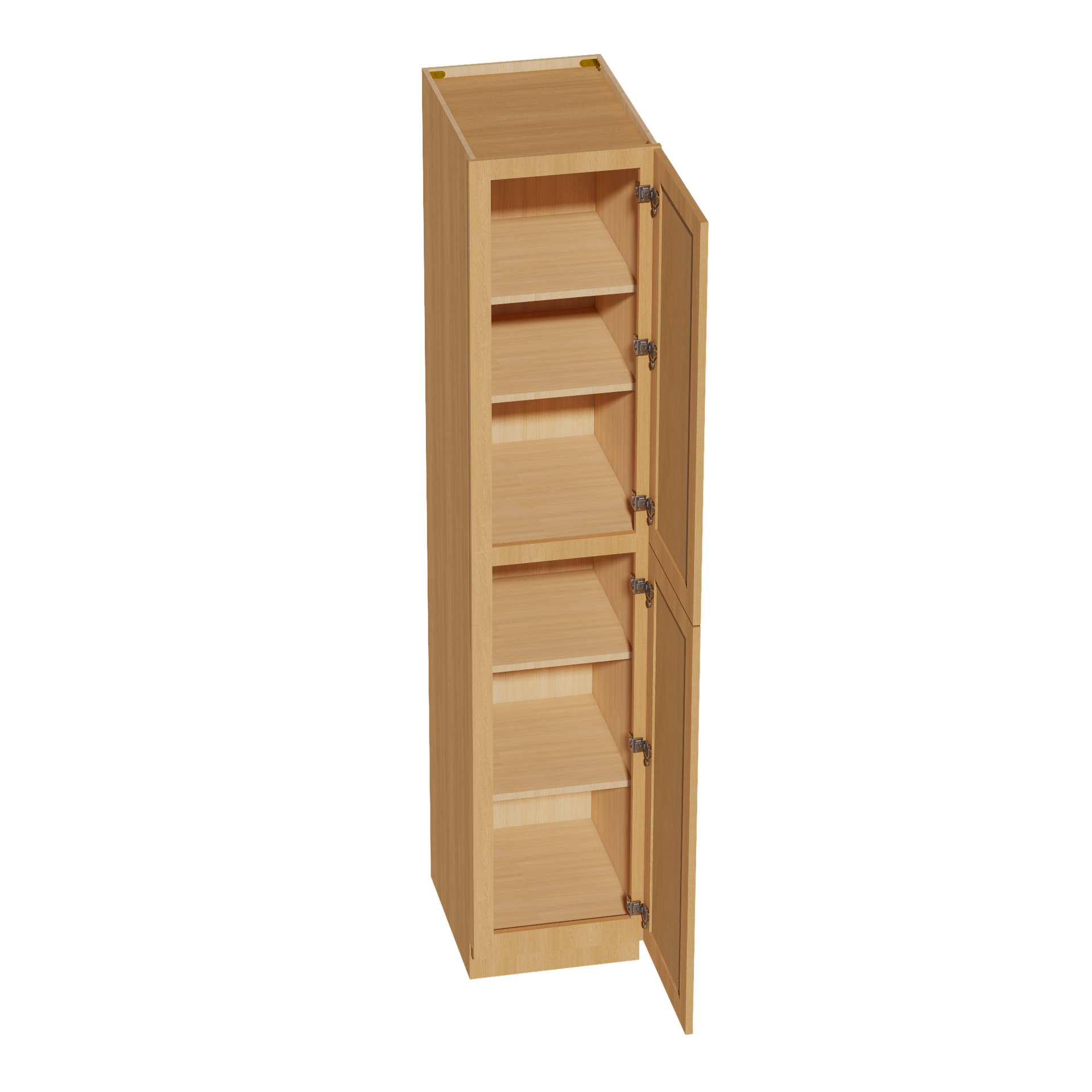 TP1890-ST  Tall Shelf Pantry Cabinet 2 Door & 6 Sheleves - Shaker Style - Timber   18"W x 90"H x 24"D