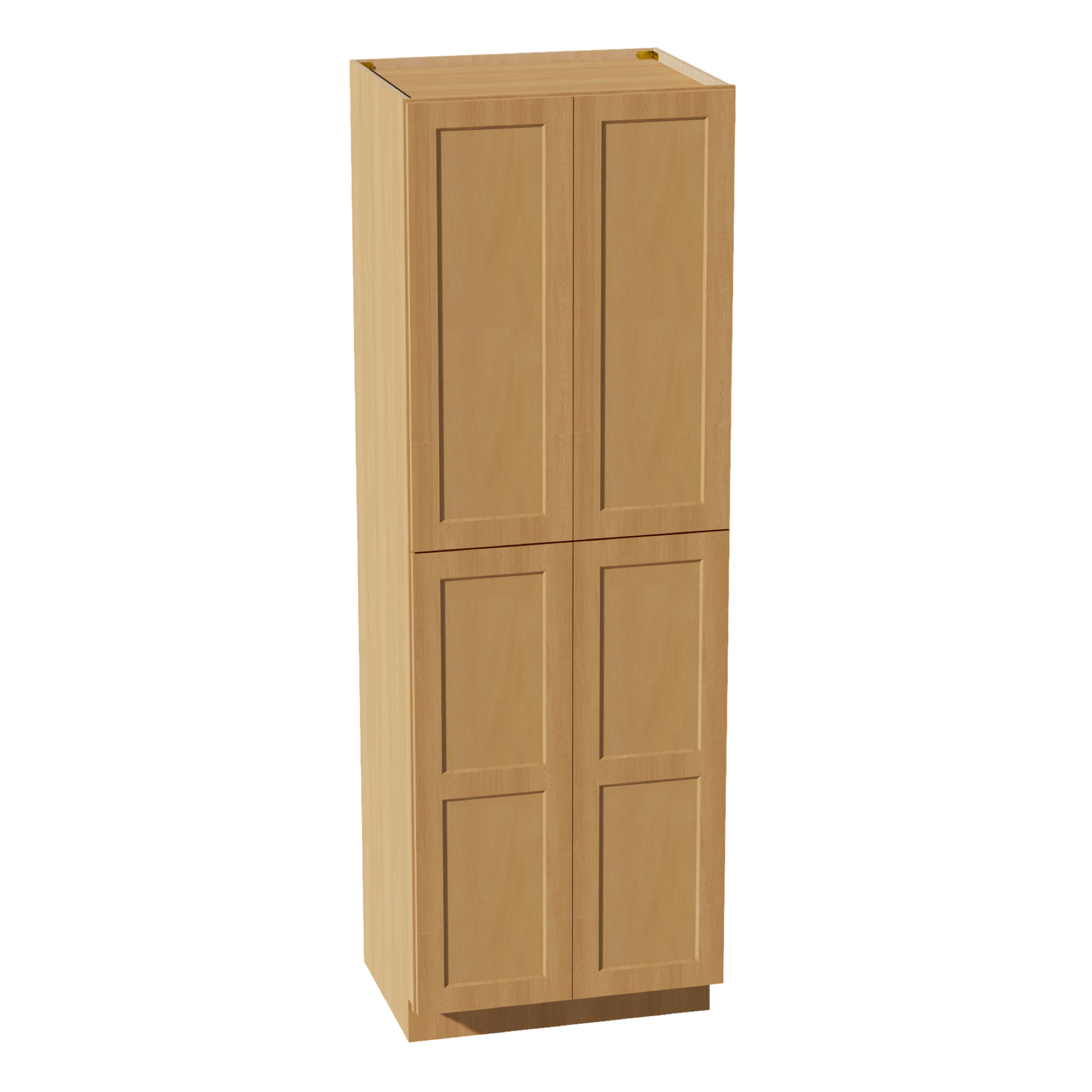 TP3090-ST  Tall Shelf Pantry Cabinet 2 Door & 6 Sheleves - Shaker Style - Timber   30" W x 90"H x 24"D