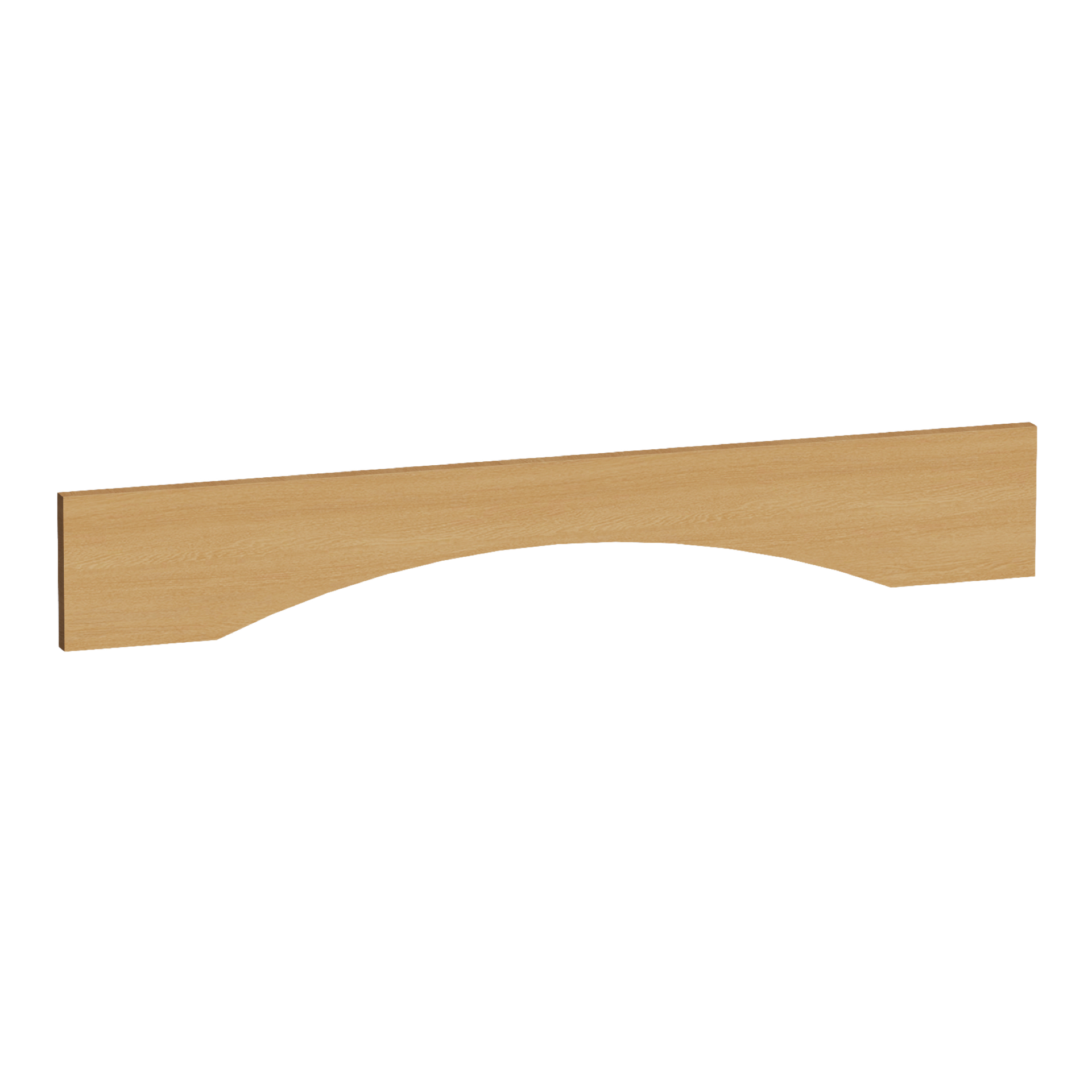 VAR36-ST  Arched Valance - Shaker Style - Timber   36"W x 5-1/2"H x
