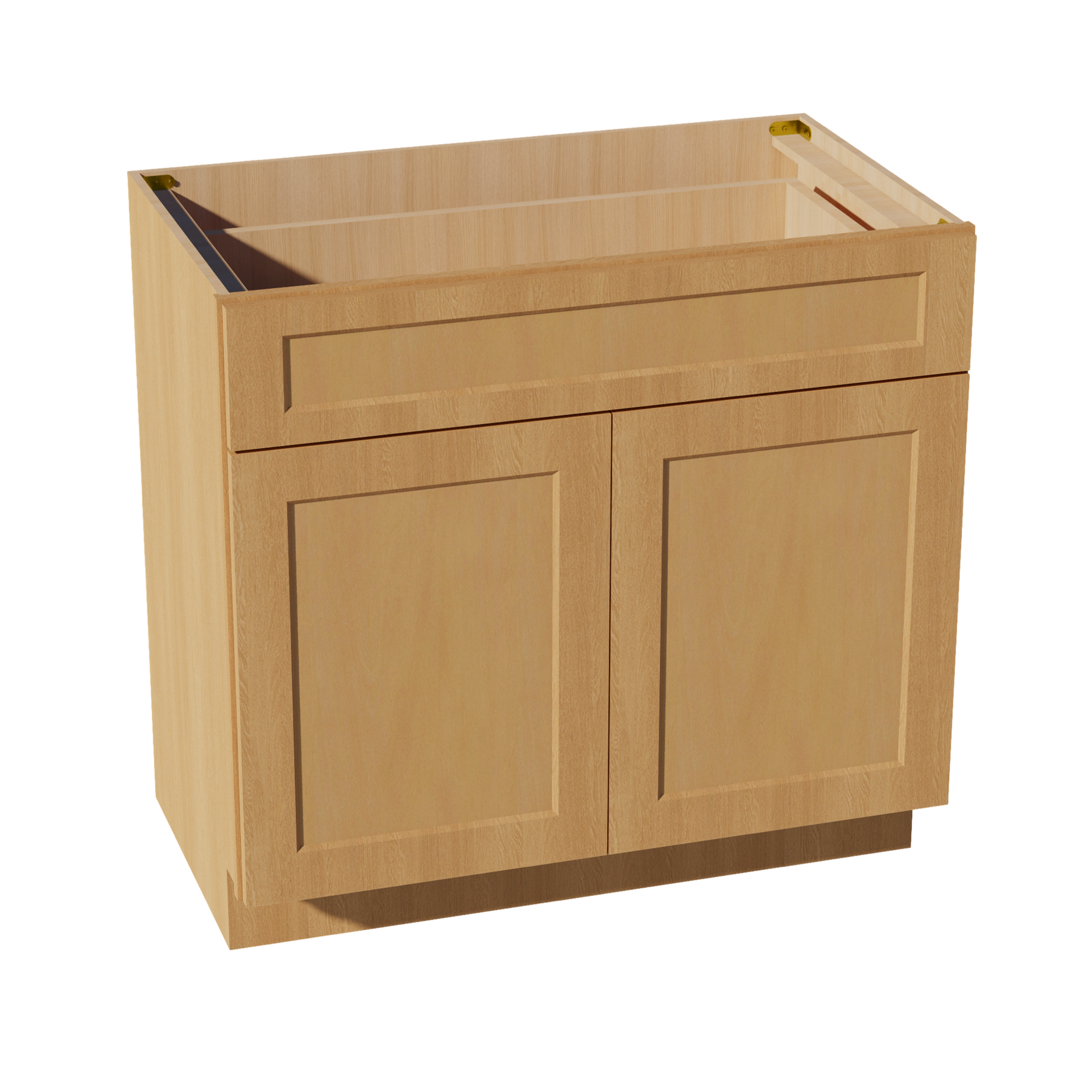 VB3621-ST  Vanity Base Cabinet 2 Doors & 1 Drawer - Shaker Style - Timber   36"W x 34-1/2"H x 24"D