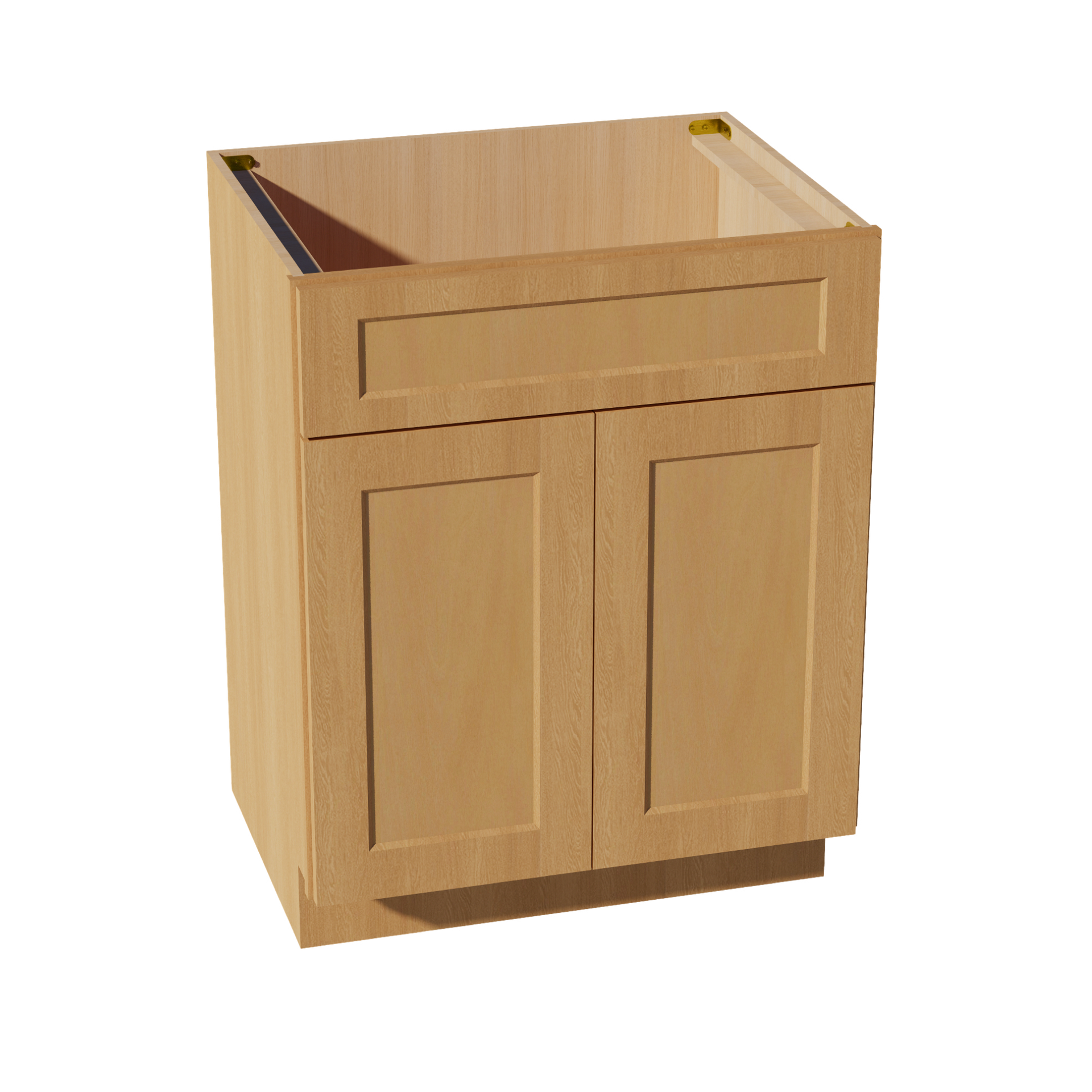 VSB2721-ST  Vanity Sink Base 1 False Drawer & 2 Doors - Shaker Style - Timber   27"W x 34-1/2"H x 21"D