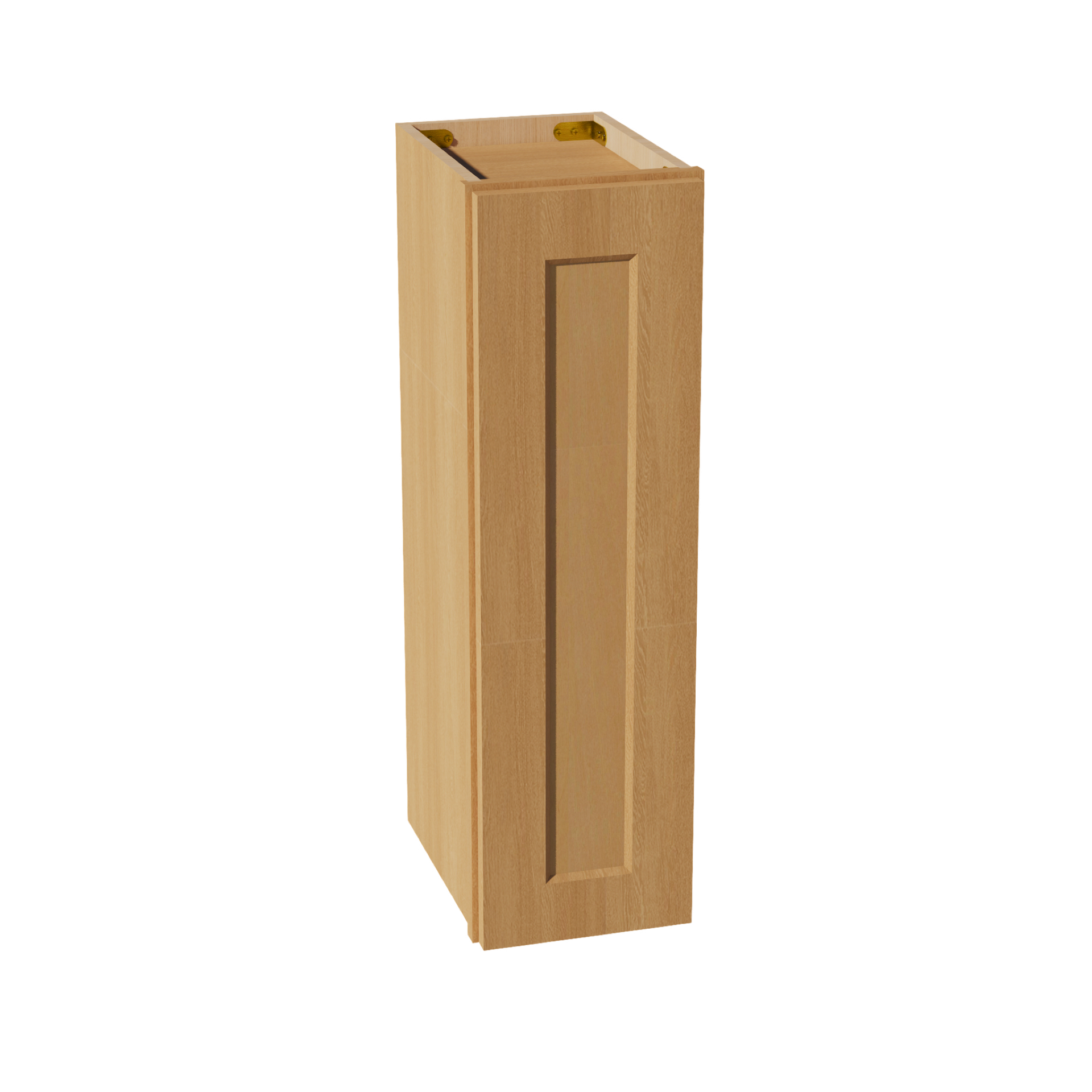 W0930-ST  Wall Cabinet 1 Door & 2 Shelves - Shaker Style - Timber   09"W x 30"H x 12"D
