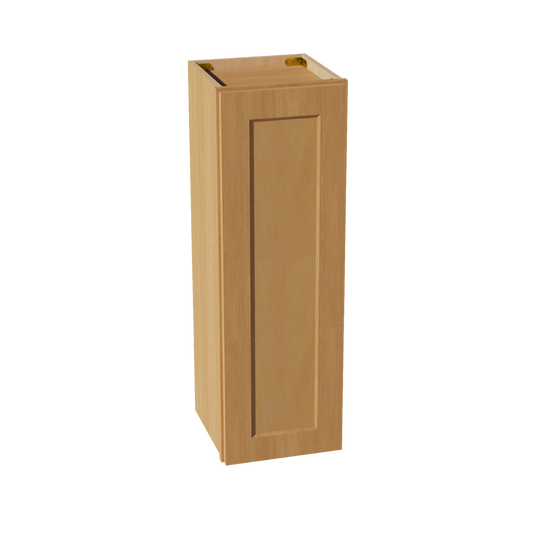 W1236-ST  Wall Cabinet 1 Door & 2 Shelves - Shaker Style - Timber   12"W x 36"H x 12"D