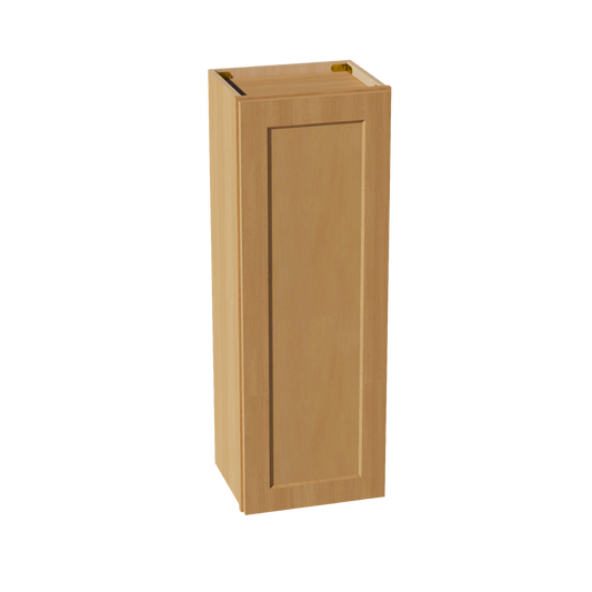 W1542-ST  Wall Cabinet 1 Door & 2 Shelves - Shaker Style - Timber   15"W x 42"H x 12"D