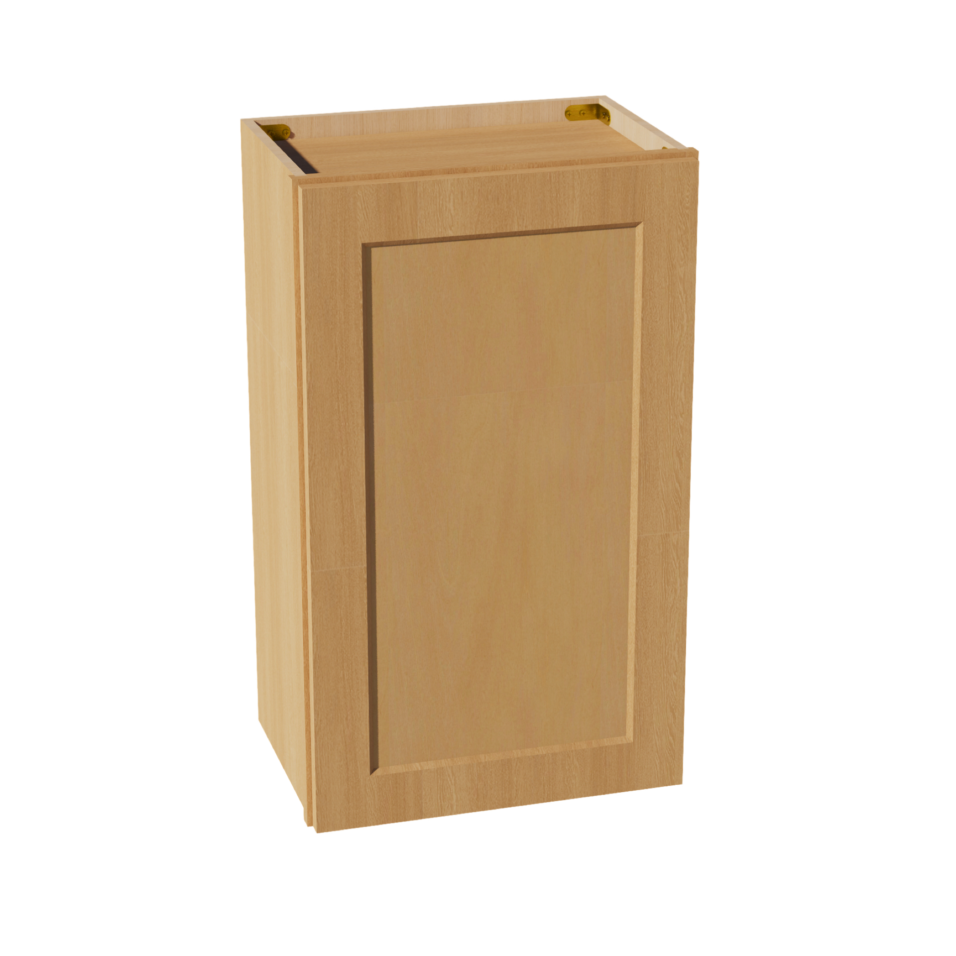 W1830-ST  Wall Cabinet 1 Door & 2 Shelves - Shaker Style - Timber   18"W x 30"H x 12"D