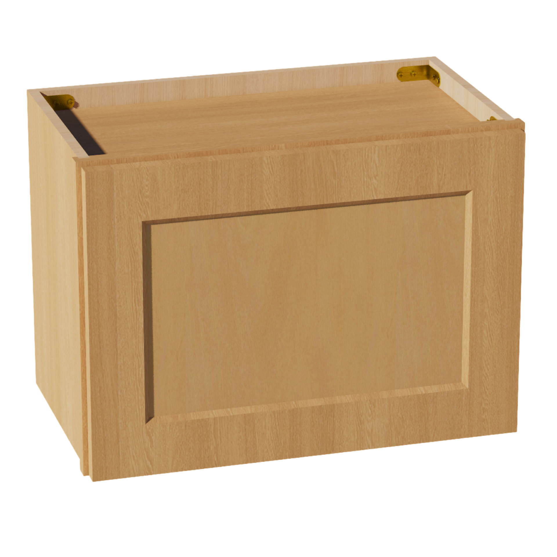 W2115-ST  Wall Cabinet 1 Door & 2 Shelves - Shaker Style - Timber   21"W x 15"H x 12"D