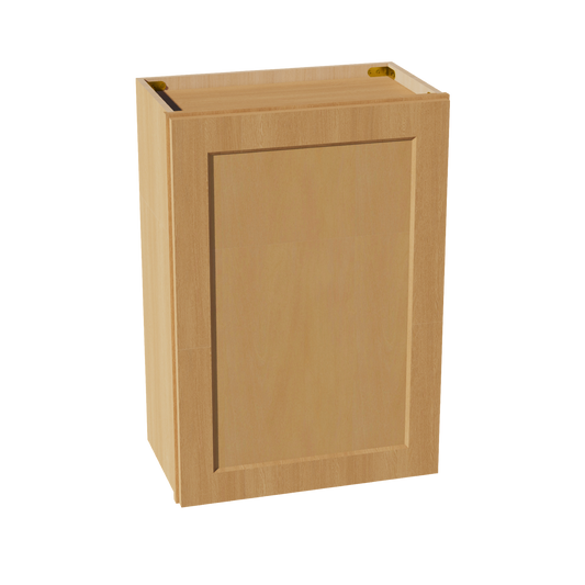 W2130-ST  Wall Cabinet 1 Door & 2 Shelves - Shaker Style - Timber   21"W x 30"H x 12"D