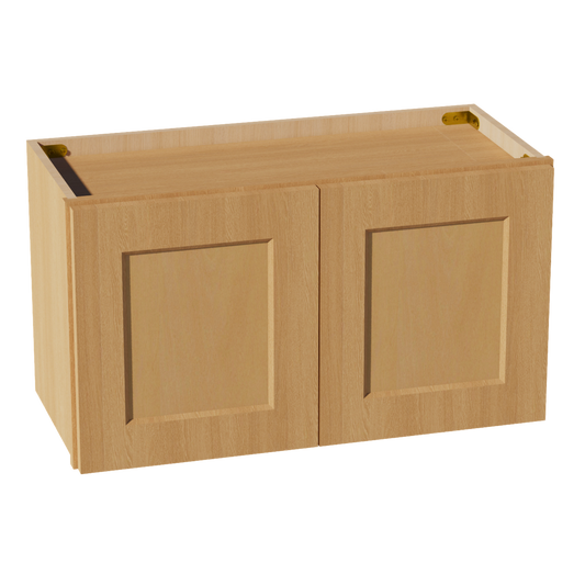 W2715-ST  Wall Cabinet 2 Doors & 2 Shelves - Shaker Style - Timber   27"W x 15"H x 12"D