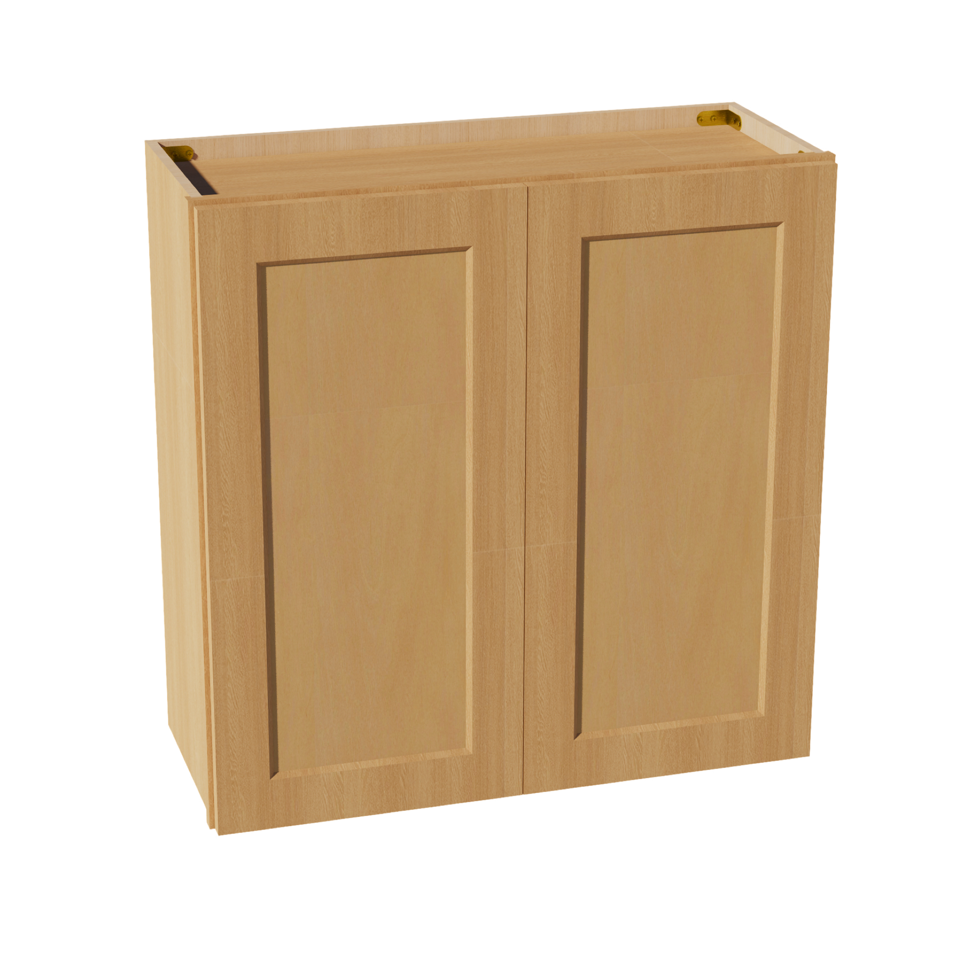 W3030-ST  Wall Cabinet 2 Doors & 2 Shelves - Shaker Style - Timber   30"W x 30"H x 12"D