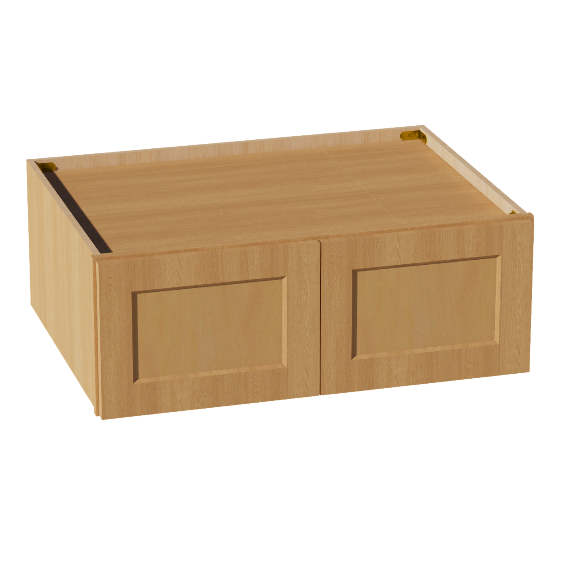 W3312-ST  Wall Cabinet 2 Doors & 2 Shelves - Shaker Style - Timber   33"W x 12"H x 12"D