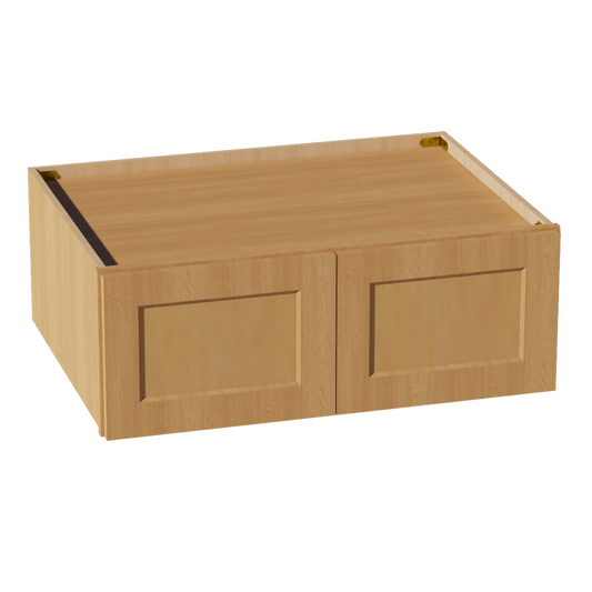 W3312-ST  Wall Cabinet 2 Doors & 2 Shelves - Shaker Style - Timber   33"W x 12"H x 12"D