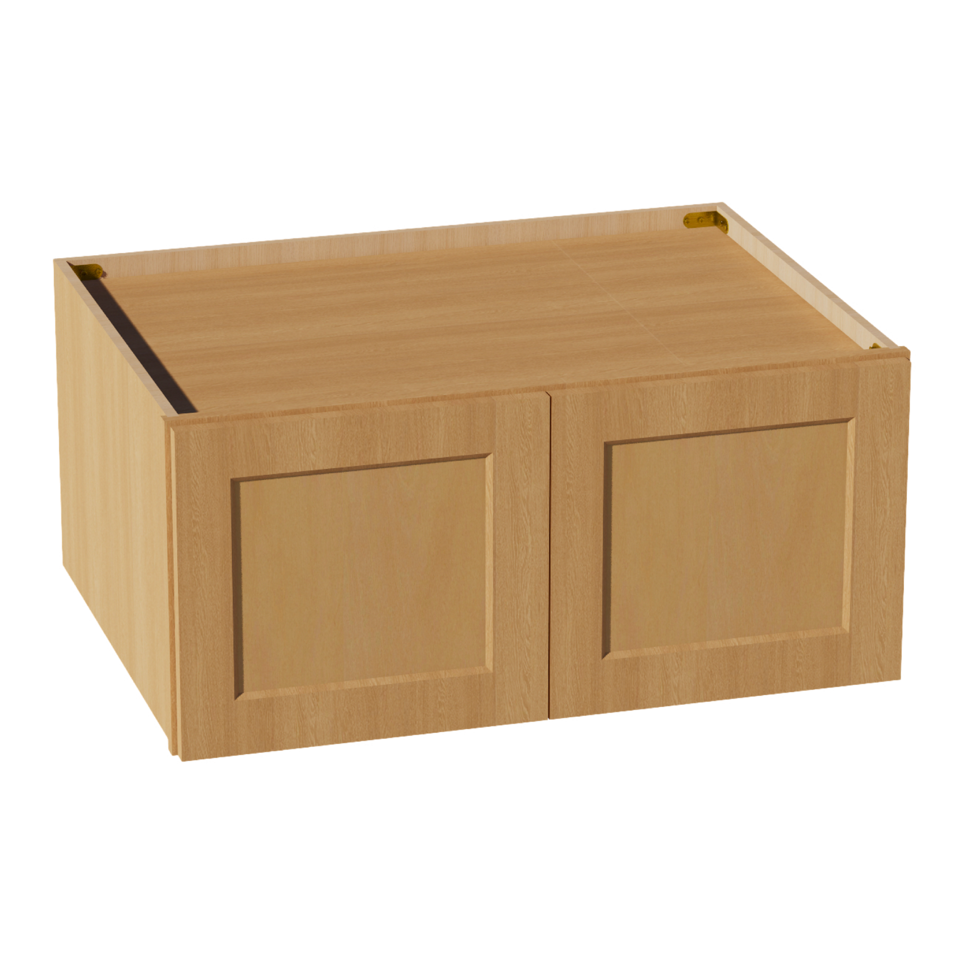 W3315-ST  Wall Cabinet 2 Doors & 2 Shelves - Shaker Style - Timber   33"W x 15"H x 12"D
