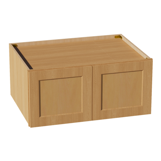 W3315-ST  Wall Cabinet 2 Doors & 2 Shelves - Shaker Style - Timber   33"W x 15"H x 12"D