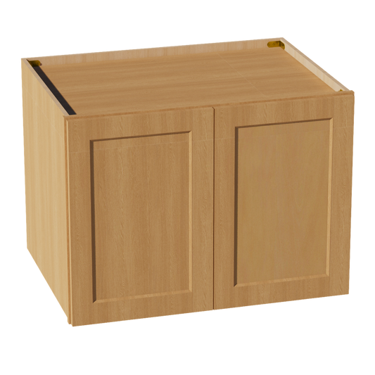 W3324-ST  Wall Cabinet 2 Doors & 2 Shelves - Shaker Style - Timber   33"W x 24"H x 12"D