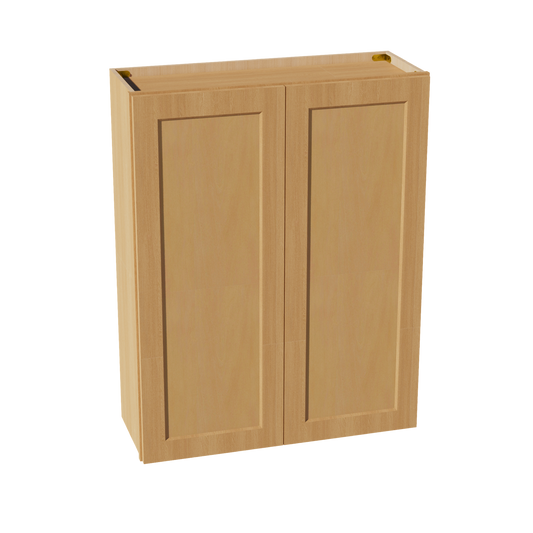W3342-ST: Shaker Timber 33"W x 42"H 2 Doors & 3 Shelves Standard Wall Cabinet