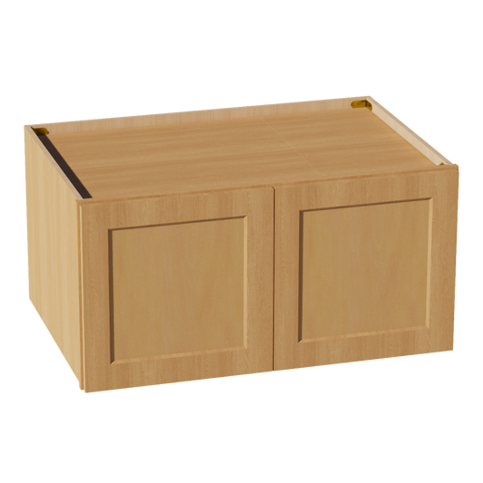 W3618-ST  Wall Cabinet 2 Doors & 2 Shelves - Shaker Style - Timber   36"W x 18"H x 12"D