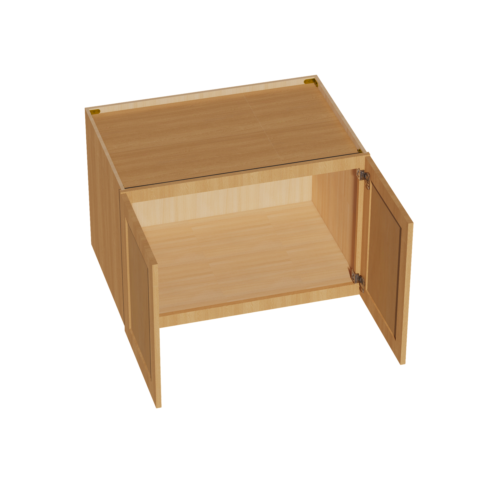 W3624-ST  Wall Cabinet 2 Doors & 2 Shelves - Shaker Style - Timber   36"W x 24"H x 12"D