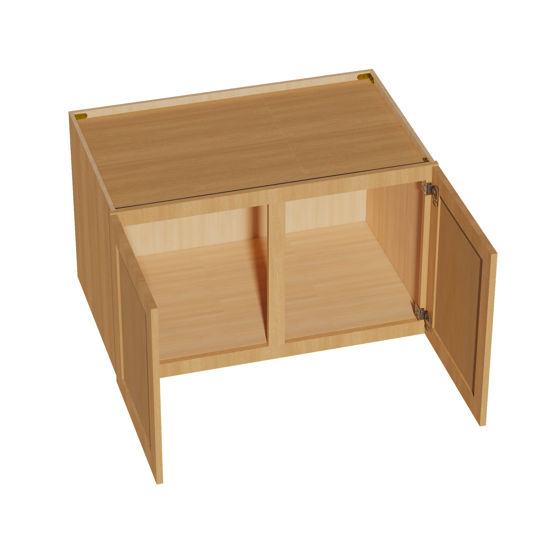 W3924-ST  Wall Cabinet 2 Doors & 2 Shelves - Shaker Style - Timber   39"W x 24"H x 12"D