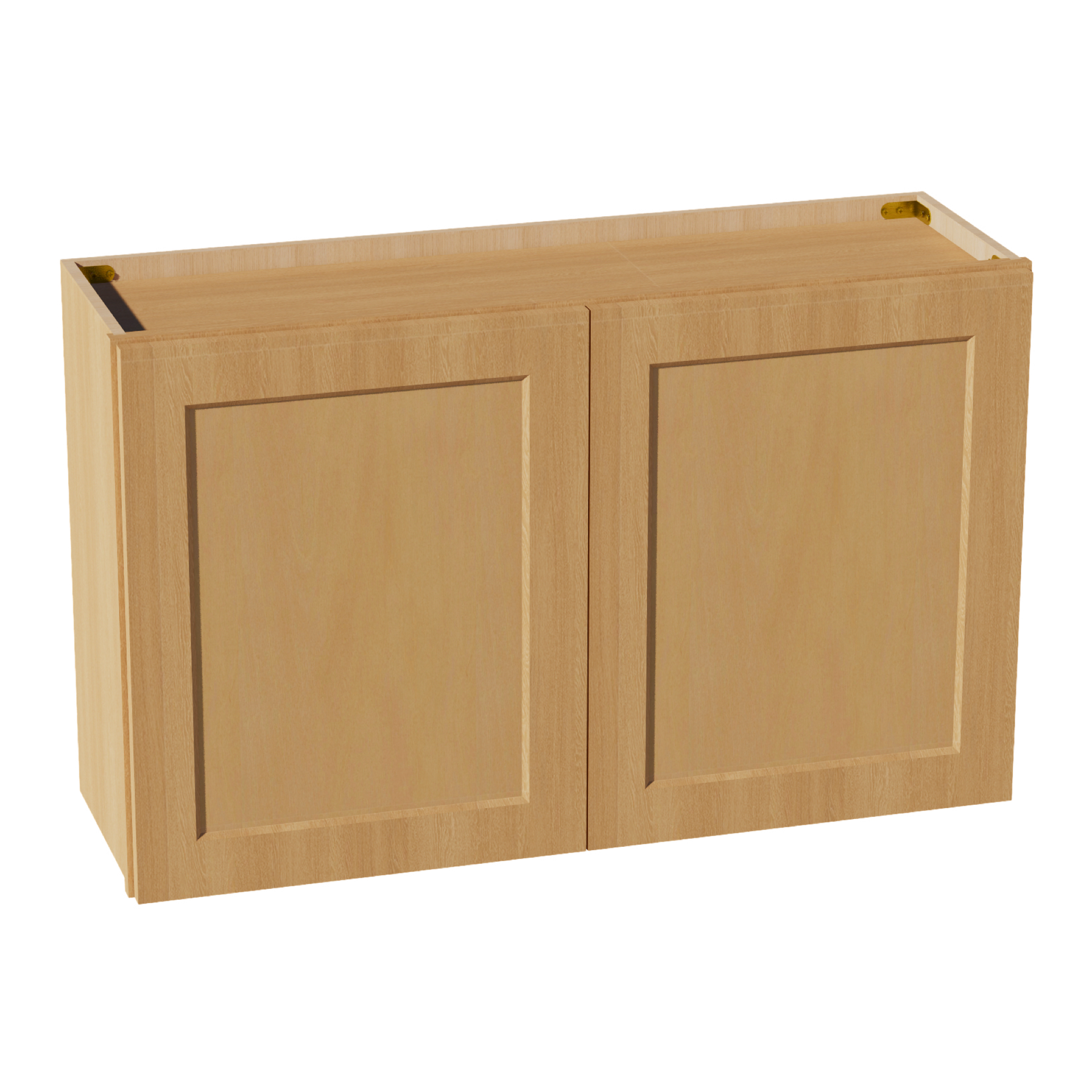 W392424-ST  Wall Cabinet 2 Doors & 2 Shelves - Shaker Style - Timber   39"W x 24"H x 24"D